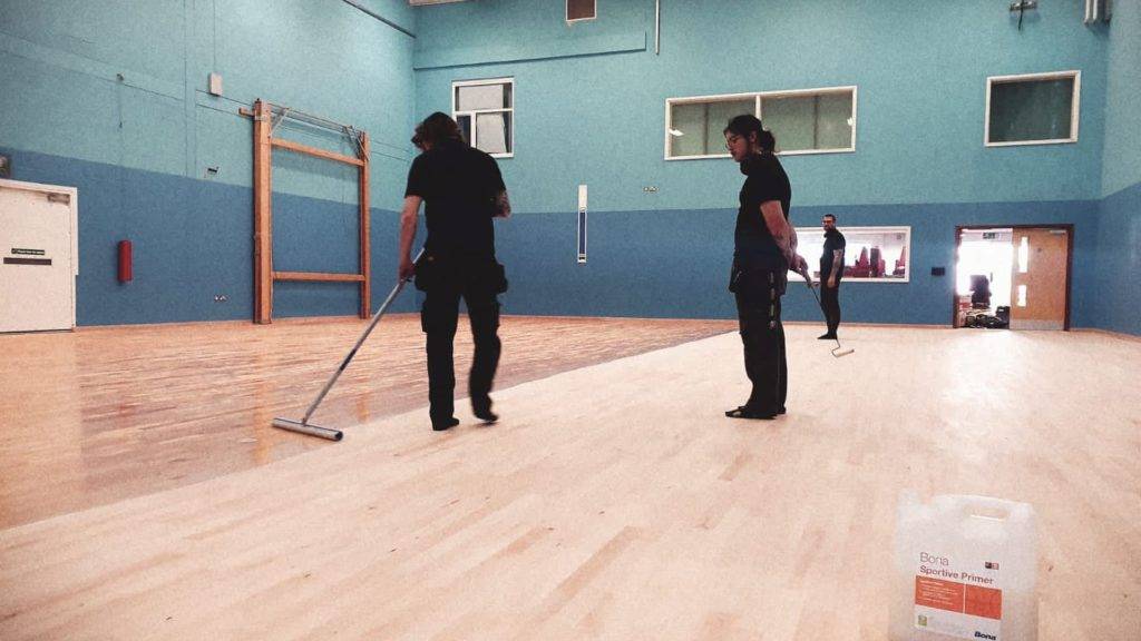 Applying Seal After Sanding