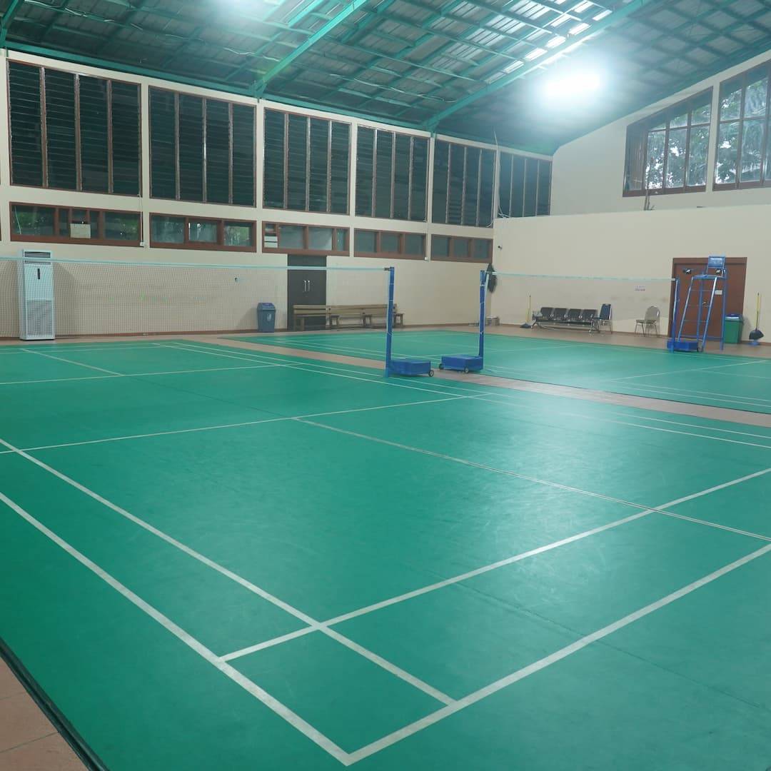 Corner Of Green Badminton Court