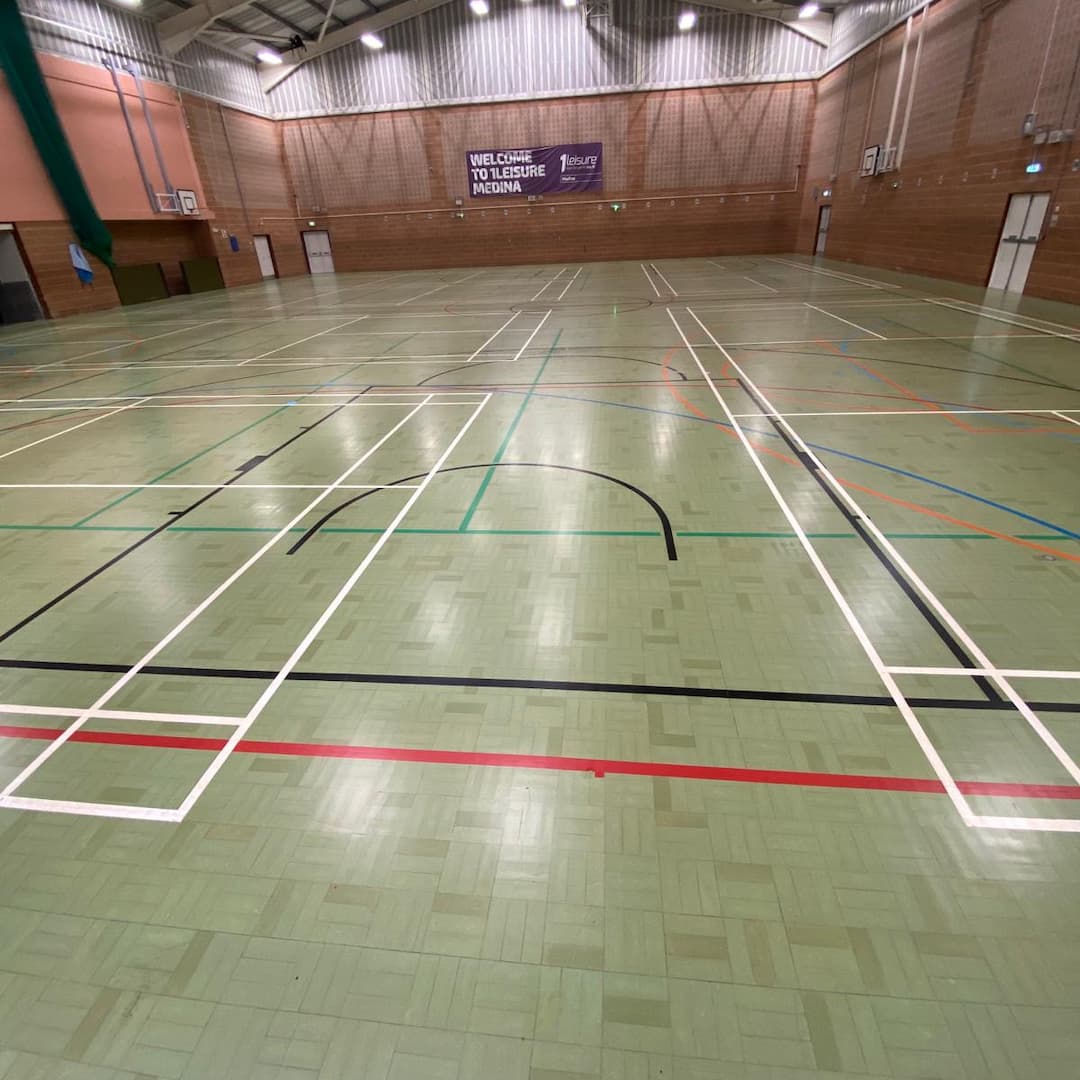 Medina Leisure Centre Sports Hall (after)