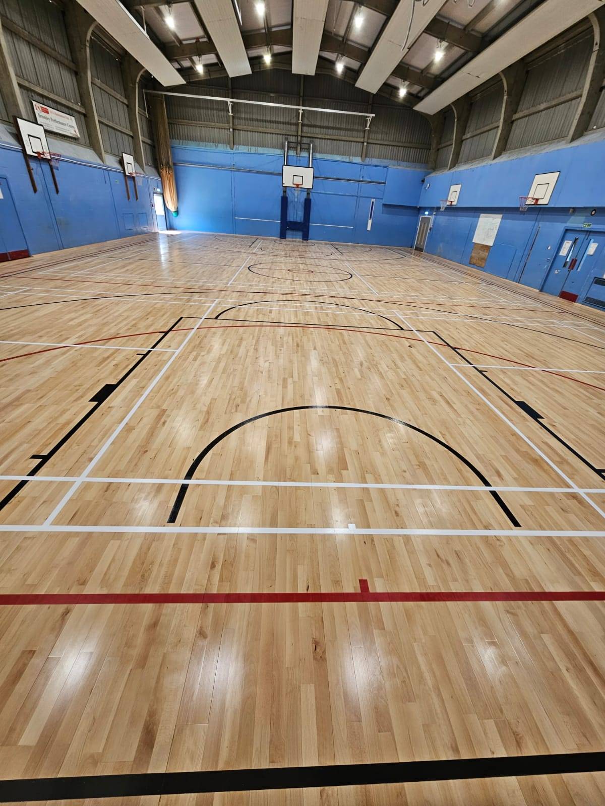 Sports Hall Flooring Refurbishment