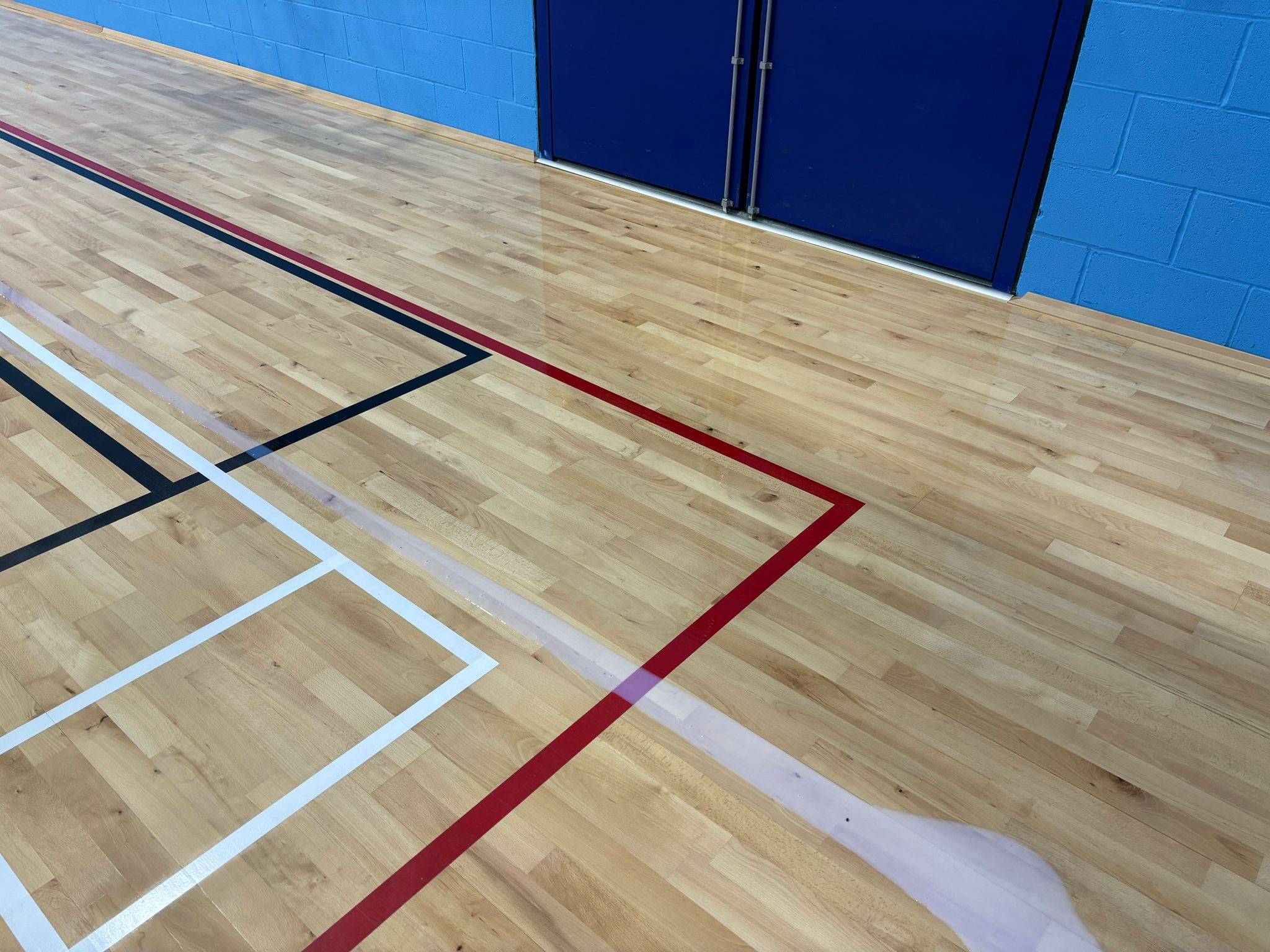 Hornbury Academy sports hall flooring, Wakefield
