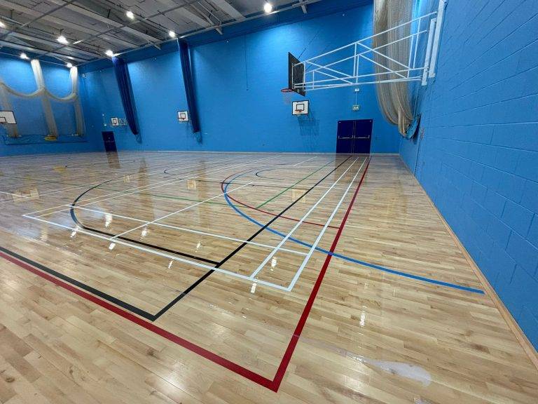 Hornbury Academy Sports Hall Flooring