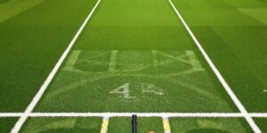 Indoor cricket lane surface in Manchester academy.
