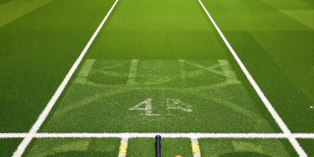 Indoor cricket lane surface in Manchester academy.